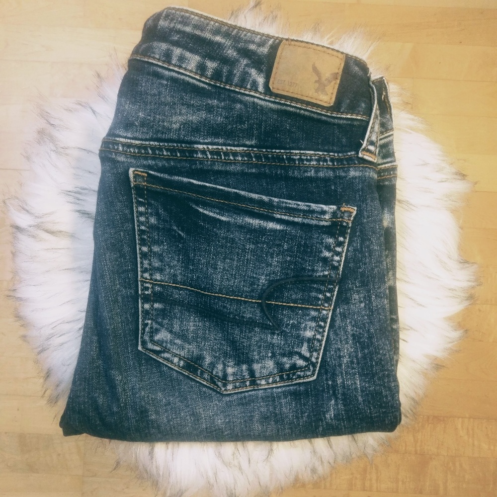 American Eagle Acid Wash Jegging | Sz 6 Long
